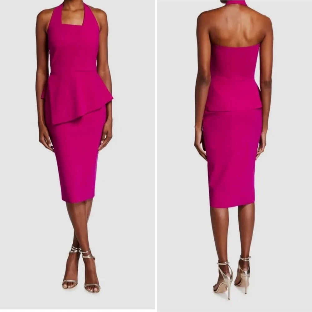 CHIARA BONI jilliam purple midi dress 0